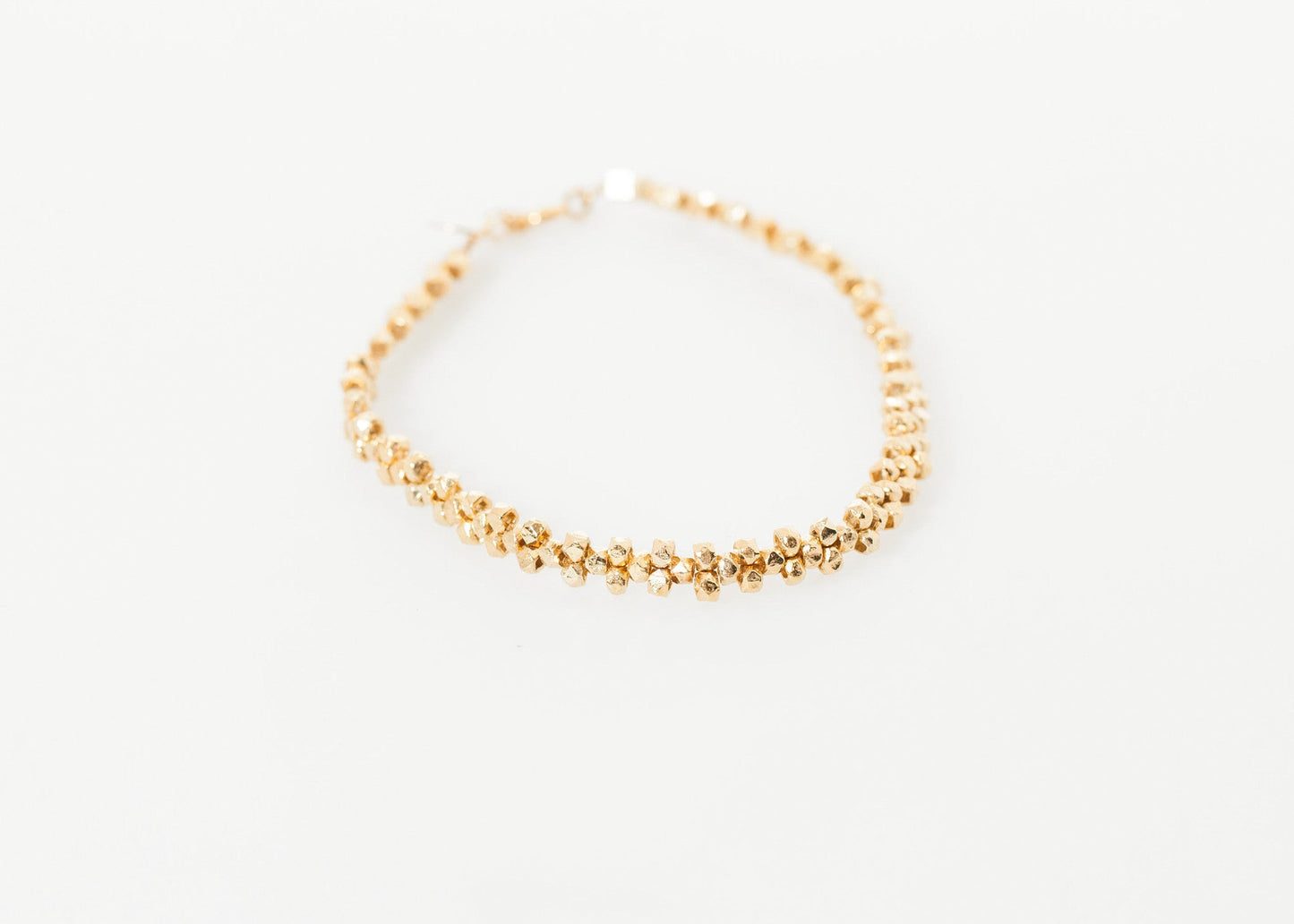 Lane Bead Bracelet in Gold Brass